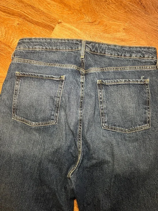 Old Navy Sky-Hi Wide Leg Jeans Size 16 Extra High Rise Medium Wash Denim - Picture 9 of 9